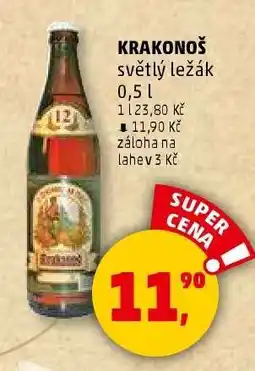 Penny Market KRAKONOŠ světlý ležák 0,5 l nabídka