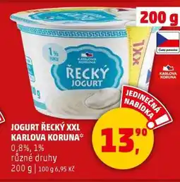 Penny Market Jogurt Řecký XXL Karlova Koruna nabídka