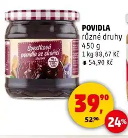 Penny Market Povidla různé druhy nabídka