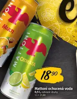 Coop Mattoni ochucená voda nabídka