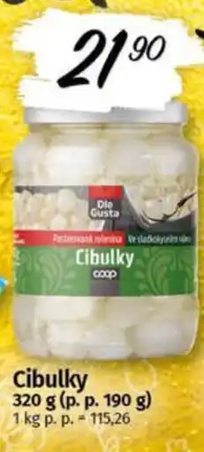 Coop Cibulky nabídka