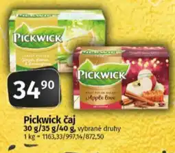 Coop Pickwick čaj nabídka