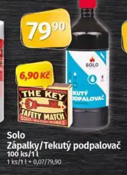 Coop Solo Zápalky/Tekutý podpalovač nabídka