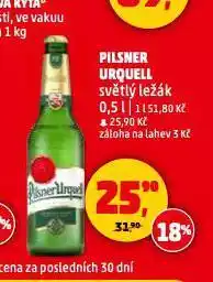 Penny Market Pivo pilsner urquell nabídka