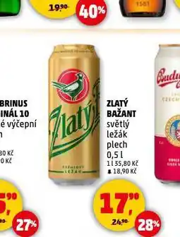 Penny Market Pivo zlatý bažant nabídka
