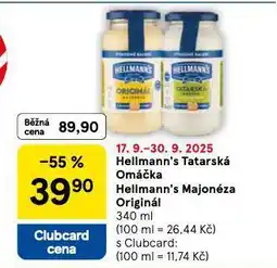 Tesco Hellmann´s majonéza originál nabídka