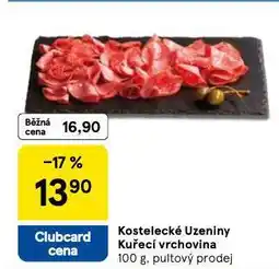 Tesco Kostelecké uzeniny kuřecí vrchovina nabídka