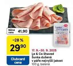 Tesco Šunka dušená v páře nejvyšší jakost nabídka