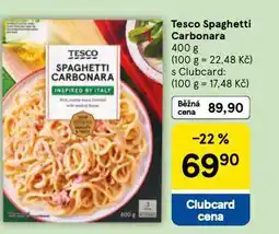 Tesco Spaghetti carbonara nabídka