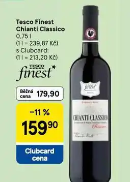 Tesco Finest chianti classico nabídka