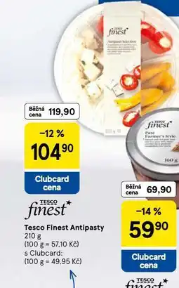 Tesco Finest antipasty nabídka