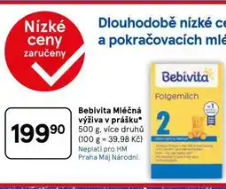 Tesco Babevita mléčná výživa v prášku nabídka