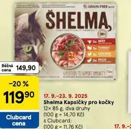 Tesco Shelma kapsičky pro kočky nabídka