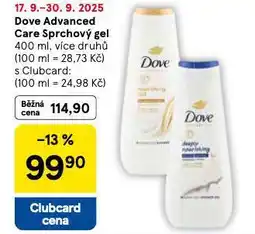 Tesco Dove advenced care sprchový gel nabídka