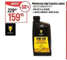 Globus Motorový olej coyote lubes nabídka
