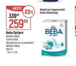Globus Beba optipro dětské mléko nabídka