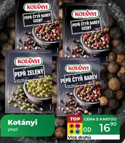 Tamda Foods Kotányi pepř nabídka