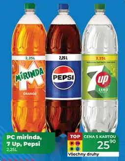 Tamda Foods PC mirinda, 7 Up, Pepsi nabídka