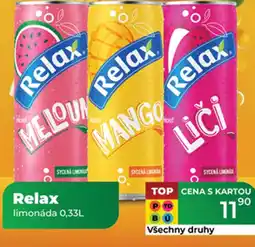 Tamda Foods Relax limonáda nabídka