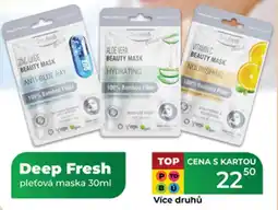 Tamda Foods Deep Fresh pleťová maska nabídka