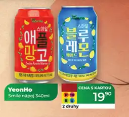 Tamda Foods YeonHo Smile nápoj nabídka