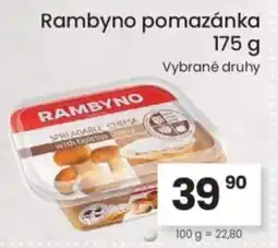 Kubík potraviny Rambyno pomazánka nabídka