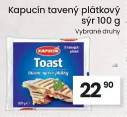 Kubík potraviny Kapucín tavený plátkový sýr nabídka