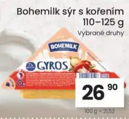 Kubík potraviny Bohemilk sýr s kořením nabídka