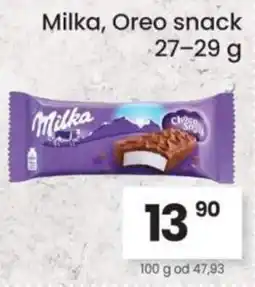 Kubík potraviny Milka, Oreo snack nabídka