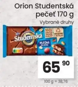 Kubík potraviny Orion Studentská pečeť nabídka