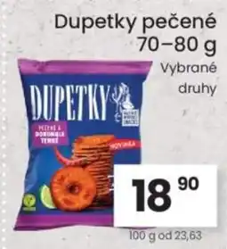 Kubík potraviny Dupetky pečené nabídka