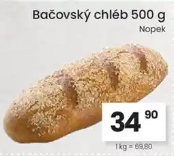 Kubík potraviny Bačovský chléb nabídka