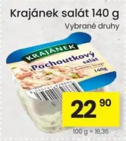 Kubík potraviny Krajánek salát nabídka