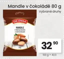 Kubík potraviny DR.ENSA Mandle v čokoládě nabídka