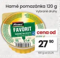 Kubík potraviny Hamé pomazánka nabídka
