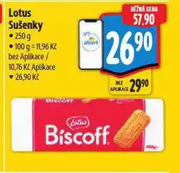 Albert Lotus sušenky nabídka