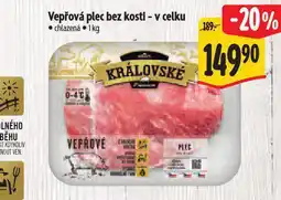 Albert Vepřová plec bez kosti - v celku nabídka