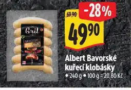 Albert Bavorské kuřecí klobásky nabídka