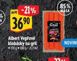 Albert Vepřová klobásky na gril nabídka