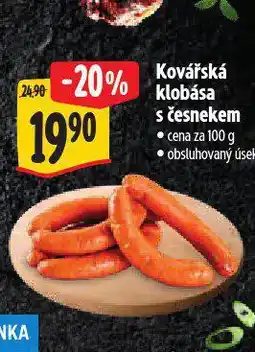 Albert Kovářská klobása s česnekem nabídka