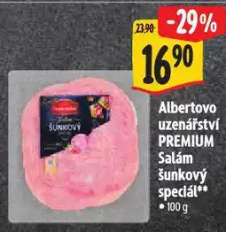 Albert Albertovo uzenářství premium salám šunkový speciál nabídka