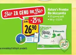 Albert Nature promi´s bio mozzarella nabídka