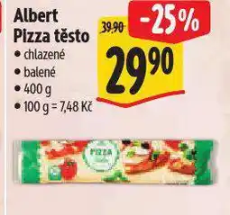 Albert Pizza těsto nabídka