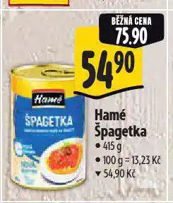 Albert Hamé špagety nabídka