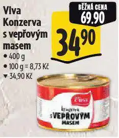 Albert Viva konzerva s vepřovým masem nabídka