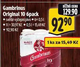 Albert Gambrinus 10 originál 6pack nabídka