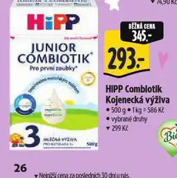 Albert Hipp combiotik kojenecká výživa nabídka