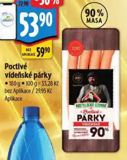 Albert Poctivé víděňské párky nabídka