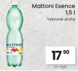 Kubík potraviny MATTONI Esence nabídka
