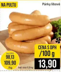 Jip Párky libové nabídka